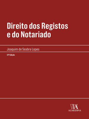 cover image of Direito dos Registos e do Notariado--12ª Edição